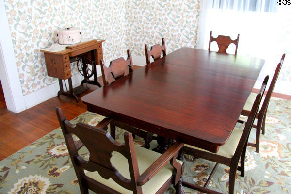 Dining room at Clinton Birthplace Home. Hope, AR.