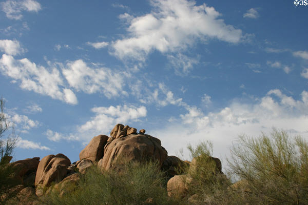 Rocky setting of Boulders Resort. Scottsdale, AZ.