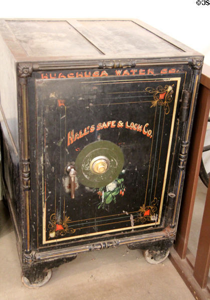 Huachuca Water Co. safe by Hall's Safe & Lock Co. at Tombstone Courthouse Museum. Tombstone, AZ.