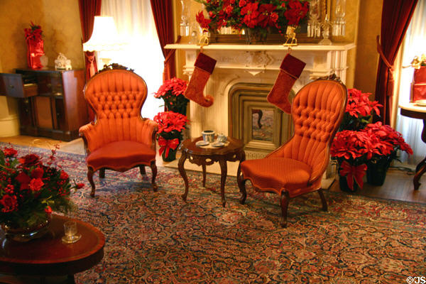 Parlor of California Governor's Mansion. Sacramento, CA.