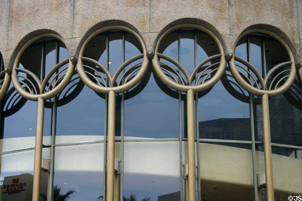 Center for the Performing Arts window details. San Jose, CA.