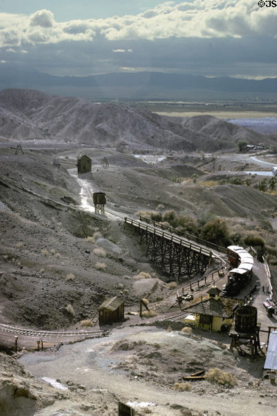 Scale railroad ride at Calico. CA.