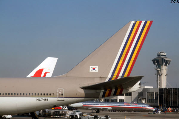 Aircraft at Los Angeles International Airport. CA.