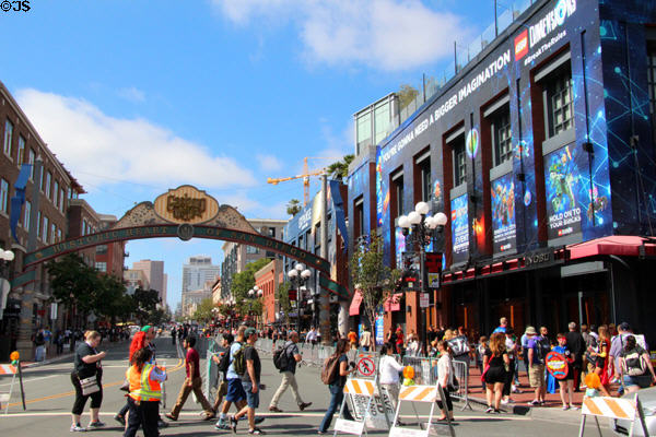 Gaslamp Quarter during Comic-Con International. San Diego, CA.