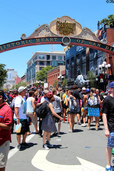 Gaslamp Quarter during Comic-Con International. San Diego, CA.