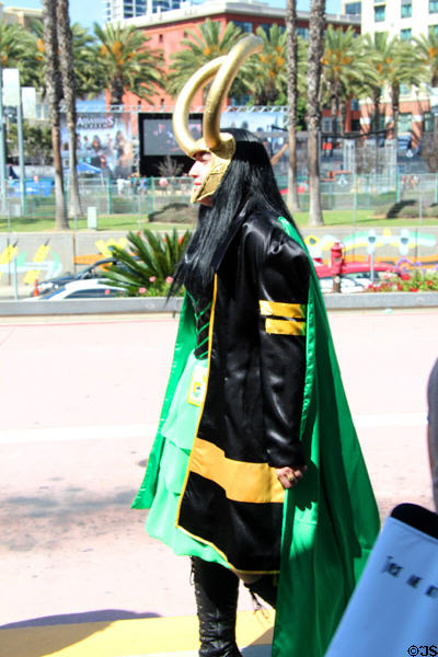 Visitors in costume at Comic-Con International. San Diego, CA.