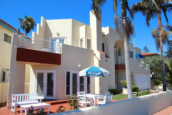 Modern house (1990) (1001 Loma Ave.). Coronado, CA.
