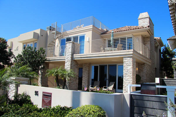 Modern ocean-front house (1962) (915 Ocean Blvd.). Coronado, CA.
