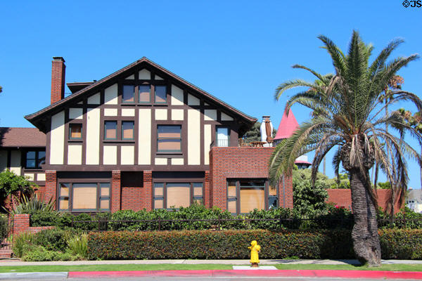 Gill's arts & crafts details of Tutt House (1910) (1156 Isabella Ave.). Coronado, CA.