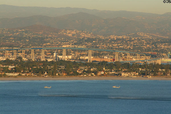 Coronado bridge from Cabrillo National Monument. San Diego, CA.