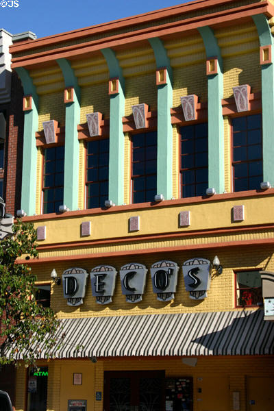 Colorful nightclub (731 5th Ave.) in Gaslamp Quarter. San Diego, CA.