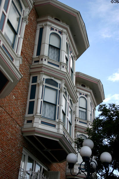 Horton Grand Hotel bay windows. San Diego, CA.