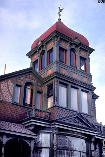 Villa Montezuma square tower. San Diego, CA.