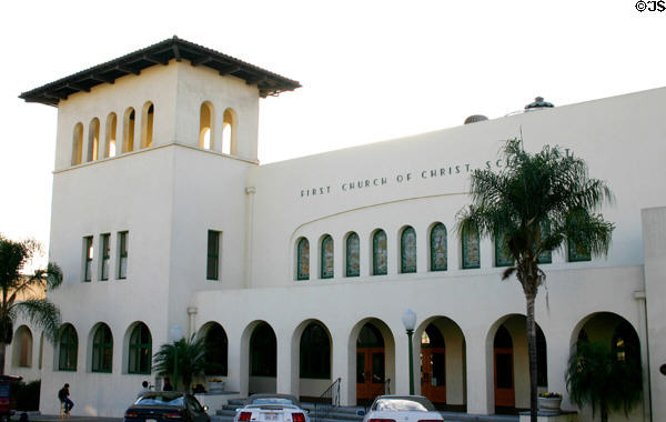 First Church of Christ Scientist (1910) (2444 2nd Ave.). CA. Architect: Irving Gill.