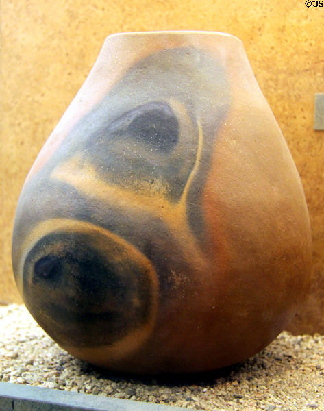 Kumeyaay native clay pot in McCoy House Museum in Old Town. San Diego, CA.