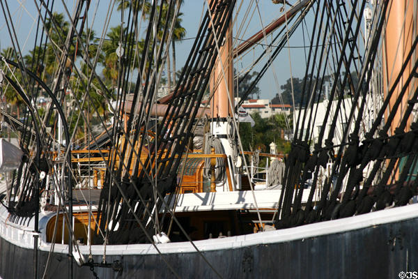 Star of India decks at Maritime Museum. San Diego, CA.