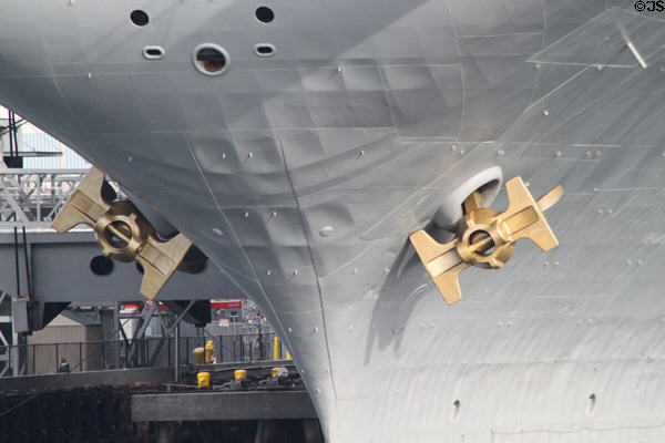 Anchors of Midway aircraft carrier. San Diego, CA.