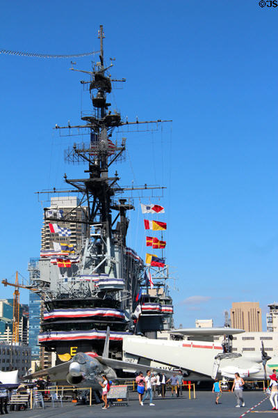 Bridge of Midway aircraft carrier. San Diego, CA.