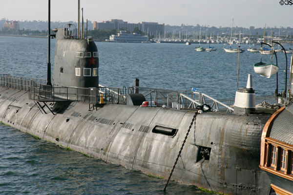 Russian submarine at Maritime Museum. San Diego, CA.