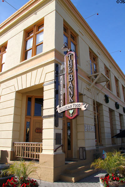Former first national bank building (1912-14) (28645 Old Front St.). Temecula, CA.