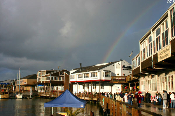 Rainbow over Pier 39. San Francisco, CA.