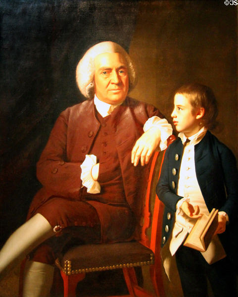 William Vassall & Son Leonard portrait (c1771) by John Singleton Copley at de Young Museum. San Francisco, CA.