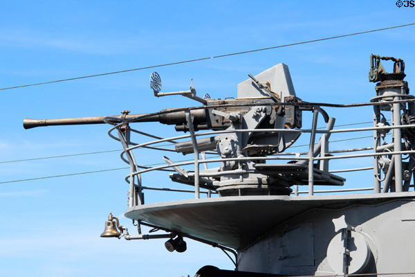 Deck gun of Submarine USS Pampanito. San Francisco, CA.