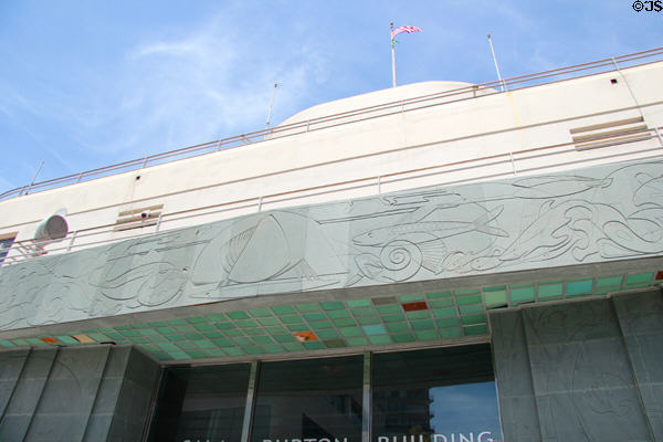 Artwork on National Maritime Museum. San Francisco, CA.