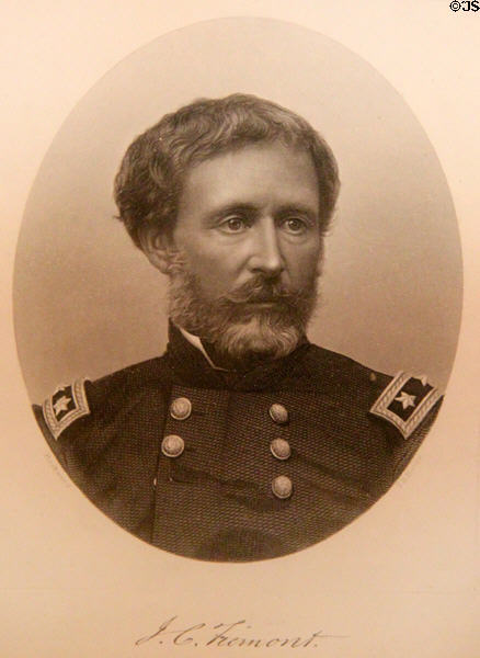 Portrait of Gen. John C. Fremont at Mariposa Museum. Mariposa, CA.