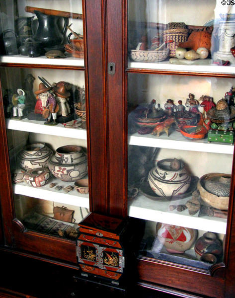 Collection of native American at Pardee Home Museum. Oakland, CA.