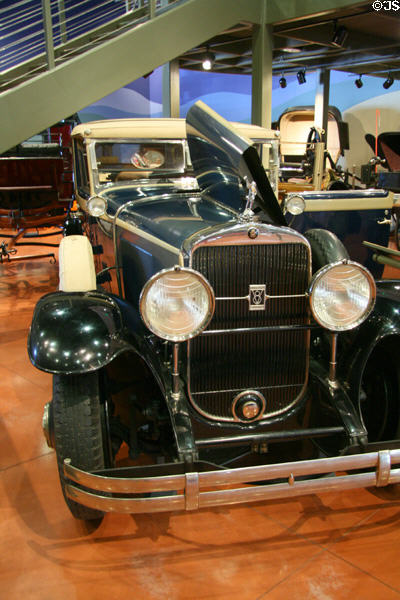 Cadillac Imperial Coupe (1928) with custom aluminum body by Hibbard & Darrin, Paris at El Pomar Carriage Museum. Colorado Springs, CO.