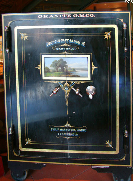 Granite Gold Mine safe (c1895) by Diebold Safe & Lock Co., Canton, OH, at El Pomar Carriage Museum. Colorado Springs, CO.