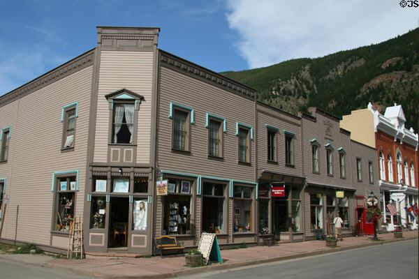 6th Street Station building Streetscape. Georgetown, CO.