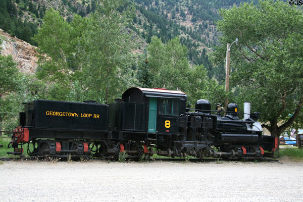 Georgetown Loop Railroad steam locomotive #8. Georgetown, CO.