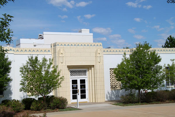 Art Deco details of Peterson Air & Space Museum. Colorado Springs, CO.