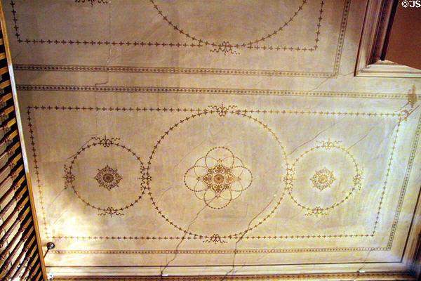 Ceiling design in hallway at Rosemount House Museum. Pueblo, CO.