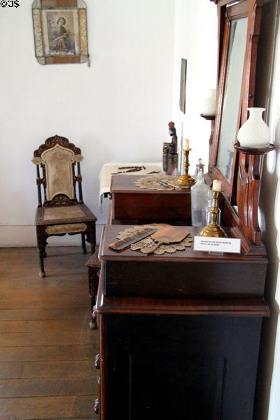Vanity dresser at Baca Adobe House. Trinidad, CO.