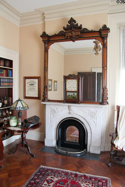 Dr. Isham's medical office with Samuel Terry clock from Bristol, CT at Isham-Terry House Museum. Hartford, CT.