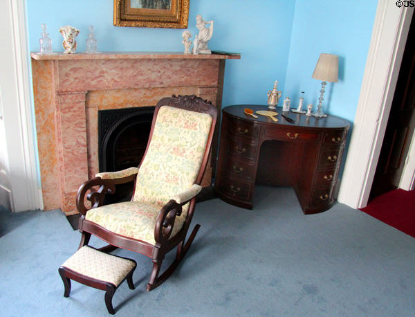 Charlotte Terry Isham bedroom at Isham-Terry House Museum. Hartford, CT.
