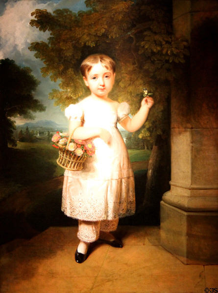 Portrait of Cornelia Rutgers Livingston (c1833) by Henry Inman at New Britain Museum of American Art. New Britain, CT.