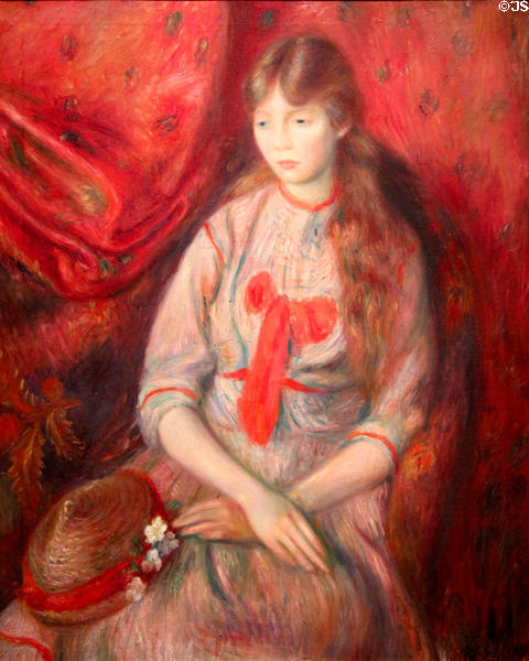 Portrait of Young Girl (c1915) by William J. Glackens at New Britain Museum of American Art. New Britain, CT.