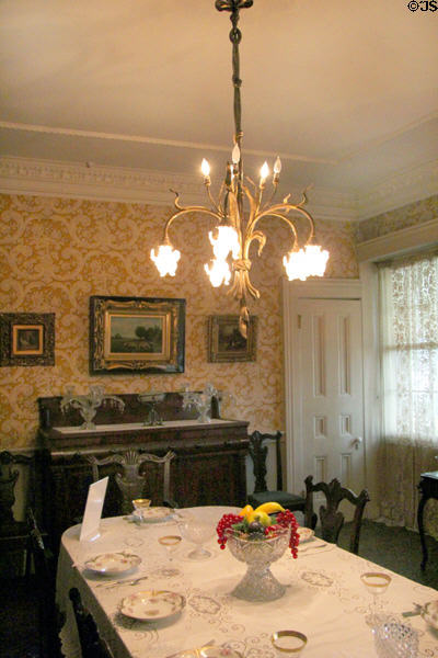 Dining room at Hurlbut-Dunham House. Wethersfield, CT.