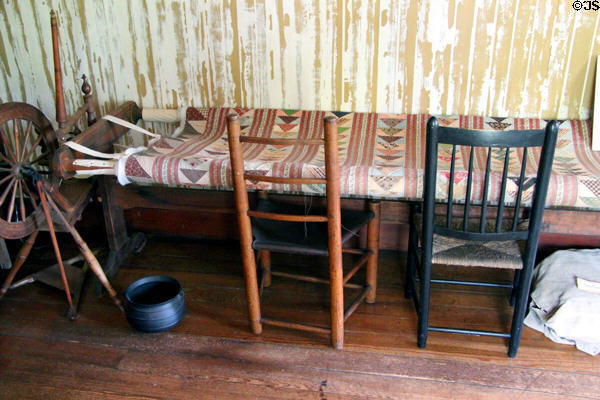 Quilting frame at Judson House. Stratford, CT.
