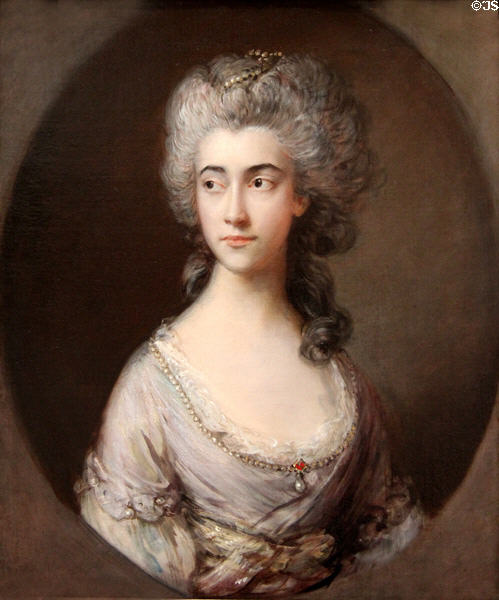 Mary Heberden portrait (c1777) by Thomas Gainsborough at Yale Center for British Art. New Haven, CT.