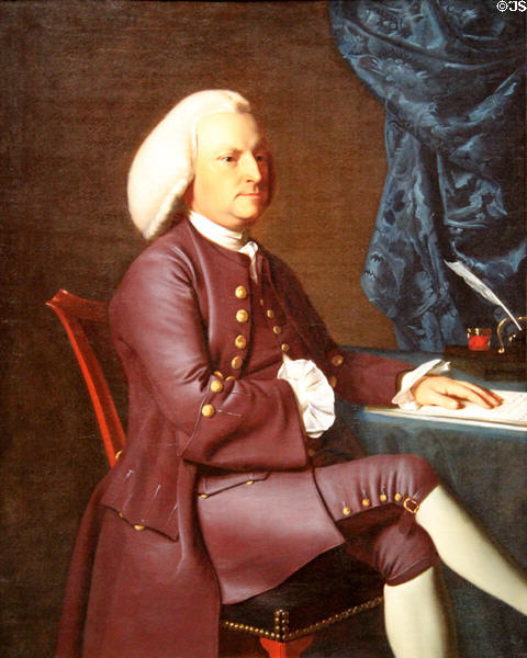 Isaac Smith portrait (1769) by John Singleton Copley at Yale University Art Gallery. New Haven, CT.