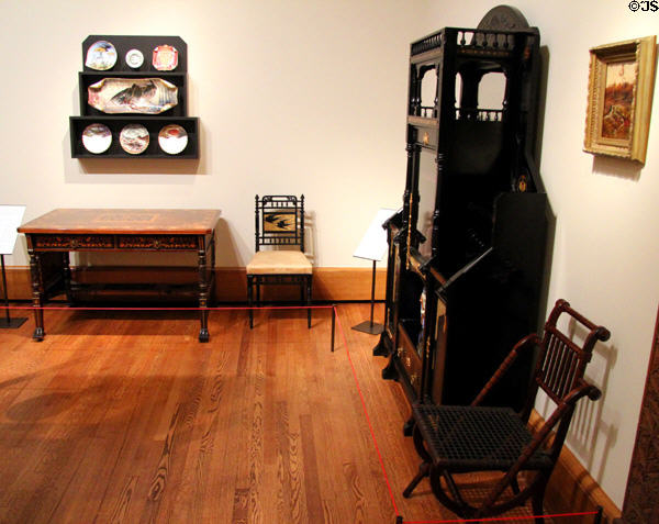 Late 19th C gallery at Yale University Art Gallery. New Haven, CT.
