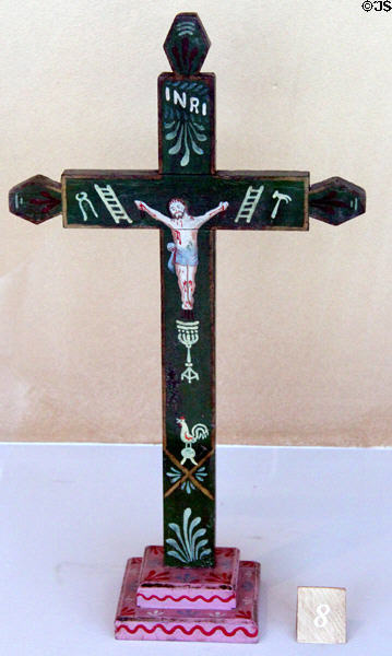 Mexican folk cross (c18th-19thC) at Knights of Columbus Museum. New Haven, CT.