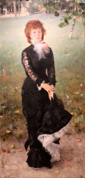 Marie Buloz Pailleron portrait (1879) by John Singer Sargent at Corcoran Gallery of Art. Washington, DC.