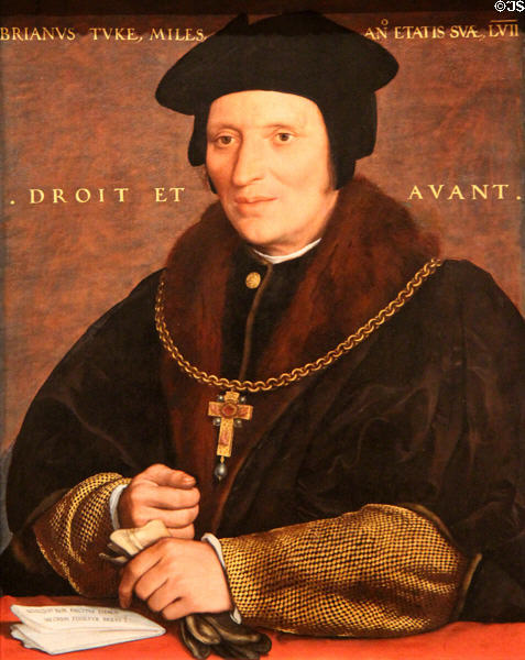 Sir Brian Tuke portrait (c1532-4) by Hans Holbein the Younger at National Gallery of Art. Washington, DC.
