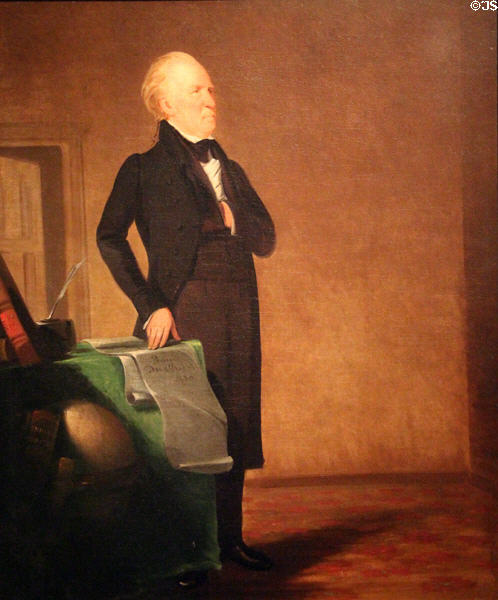 William Clark, leader of Lewis & Clark expedition & governor of Missouri Territory painting (1832) by George Catlin at National Portrait Gallery. Washington, DC.